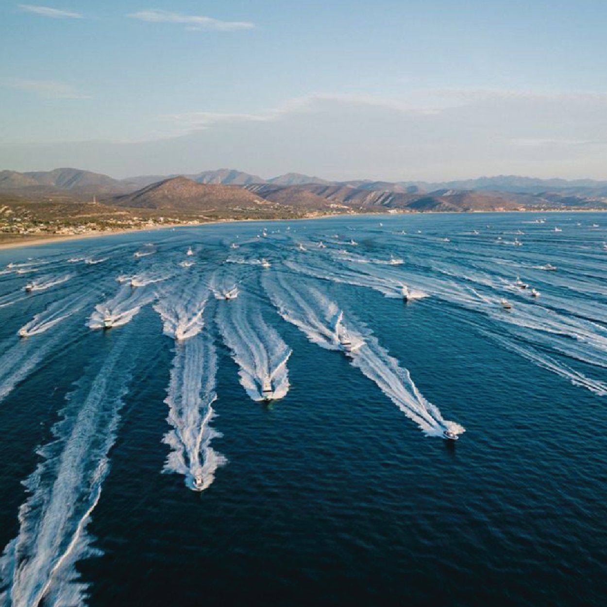 Bisbee's Offshore Fishing Tournament — fleet at sea